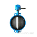 Spheroidal graphite cast iron wafer type butterfly valve